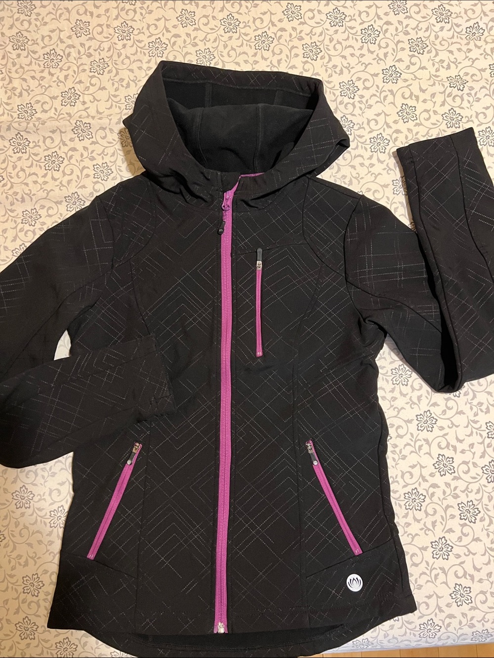 Mondetta Black Jacket with Purple Trim